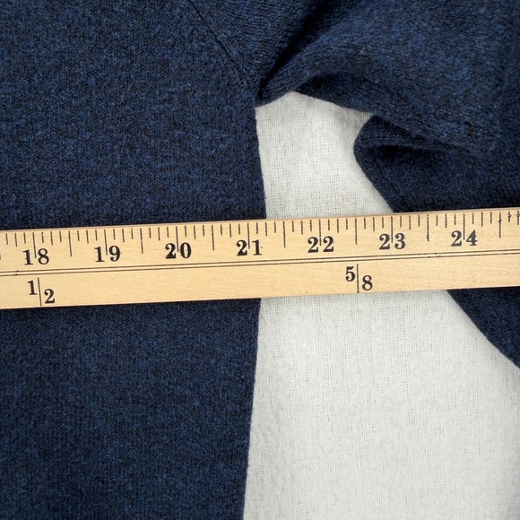 FAHERTY Jackson Sweater Polo Womens XL Navy Heather Long Sleeve Cozy Long Sleeve - Picture 5 of 15